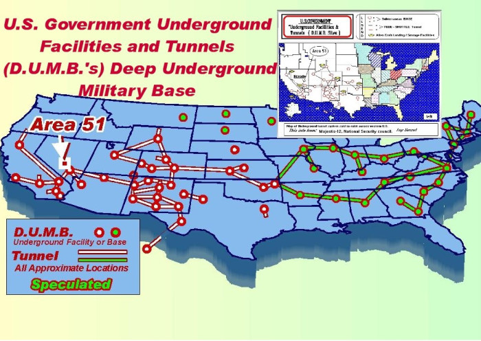 List Of Over 188 Deep Underground Military Bases Situated Under Most ...