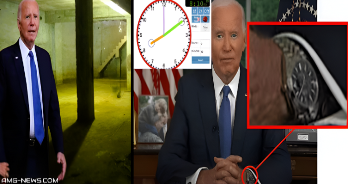 EXCLUSIVE REPORT: BOOOM!!! The Watch From Their “Live” “Joe Biden” Speech DISPLAYED THE WRONG TIME!!! JOE BIDEN IS BEING HELD IN THE BUNKER UNDER THE WHITE HOUSE – Matt Wallace Video