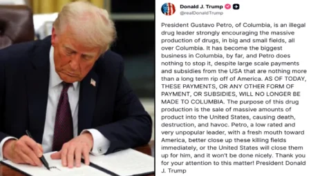 HAPPENING NOW: President Trump NUKED Colombia President Petro – Colombia’s Drug regime Exposed, Payments Terminated Immediately – “NO MORE PAYMENTS”
